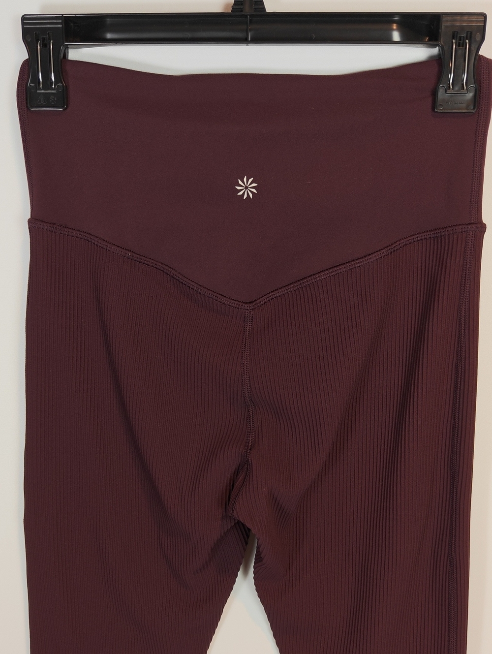 ATHLETA Elation Crossover Rib 7/8 Tight Flame Orange Plum Purple Size S Lot of 2 - Picture 8 of 16